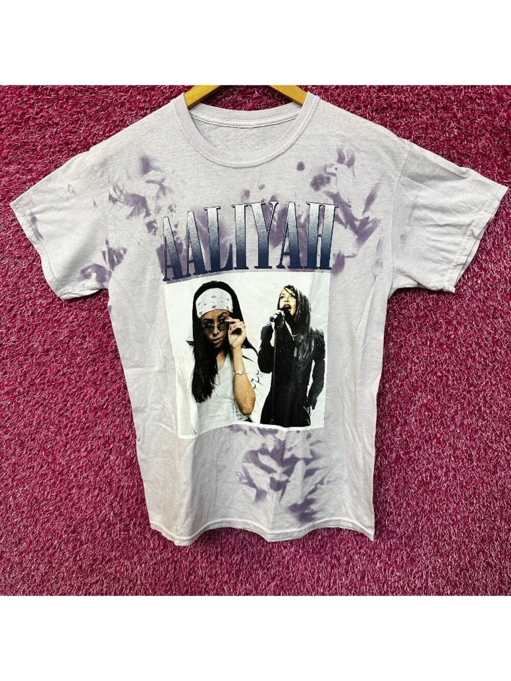 Aaliyah Queen of RnB Purple Tie Dye Medium